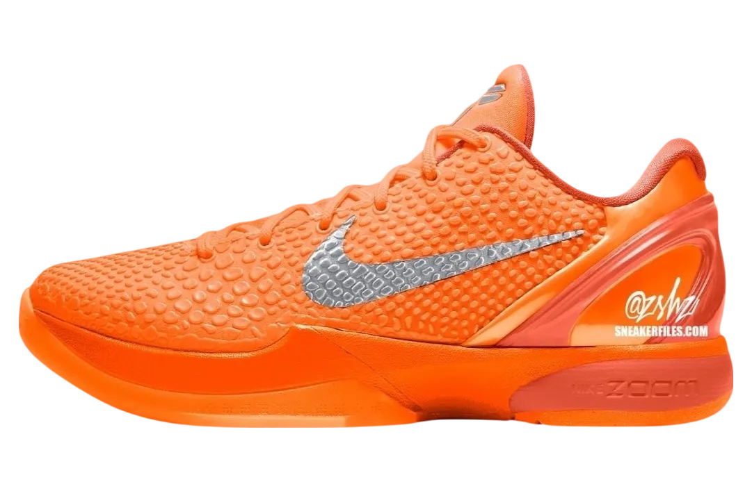 nike kobe 6 protro total orange total orange metallic silver