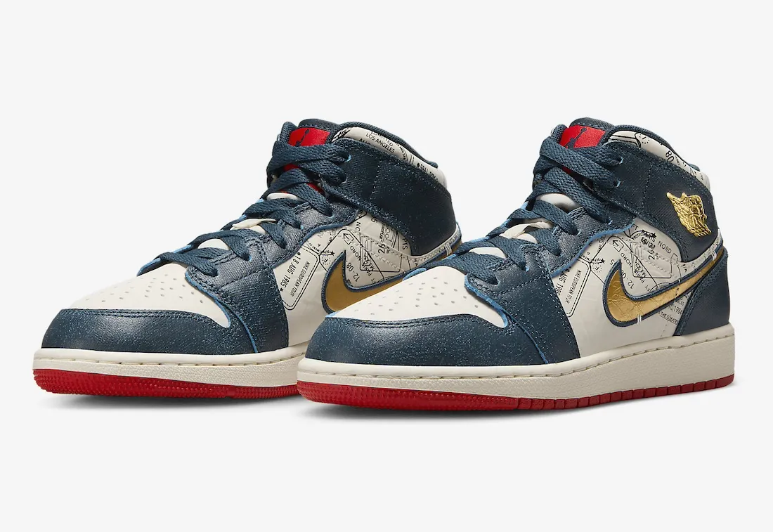 Air Jordan 1 Mid SE GS Take Flight 0
