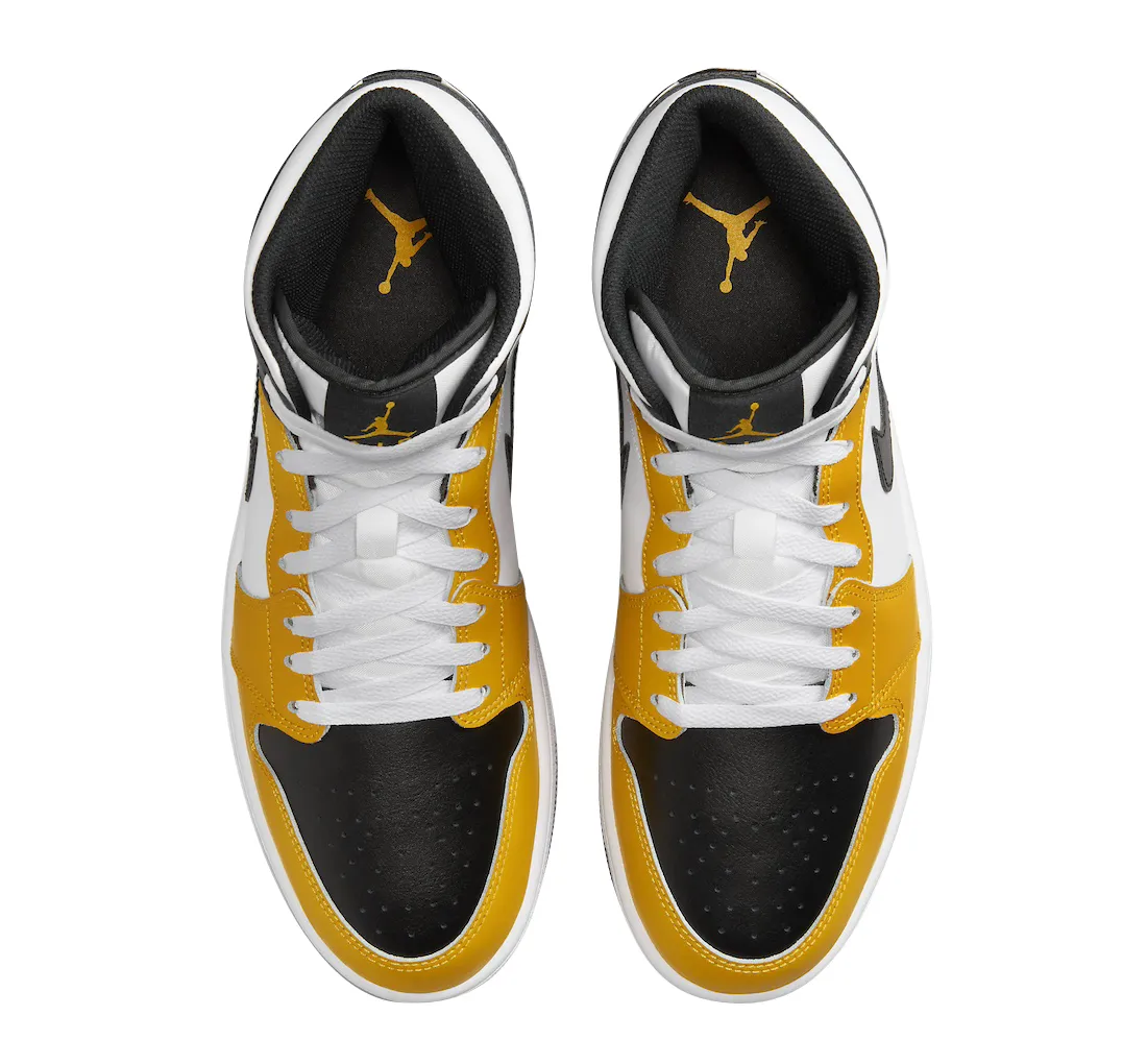 nike jordan 1 mid yellow