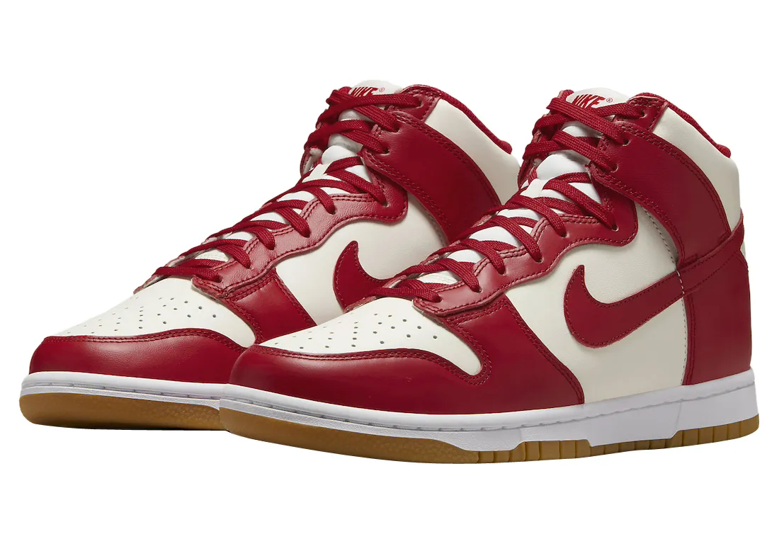 Nike Dunk High WMNS Gym Red 0