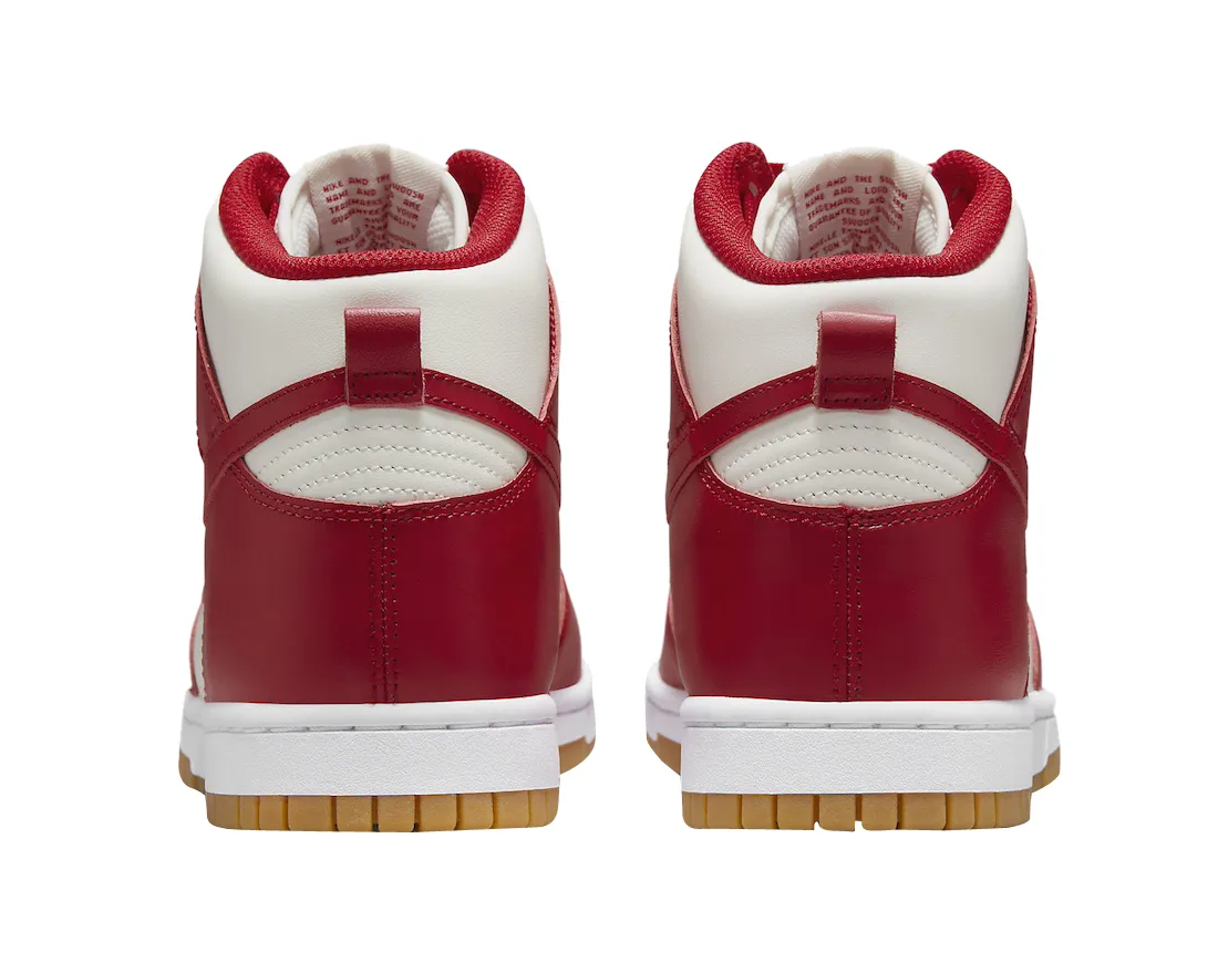 Nike Dunk High WMNS Gym Red 3