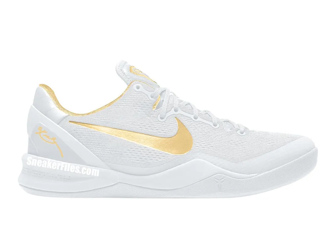 Nike Kobe 8 Protro White Metallic Gold gold
