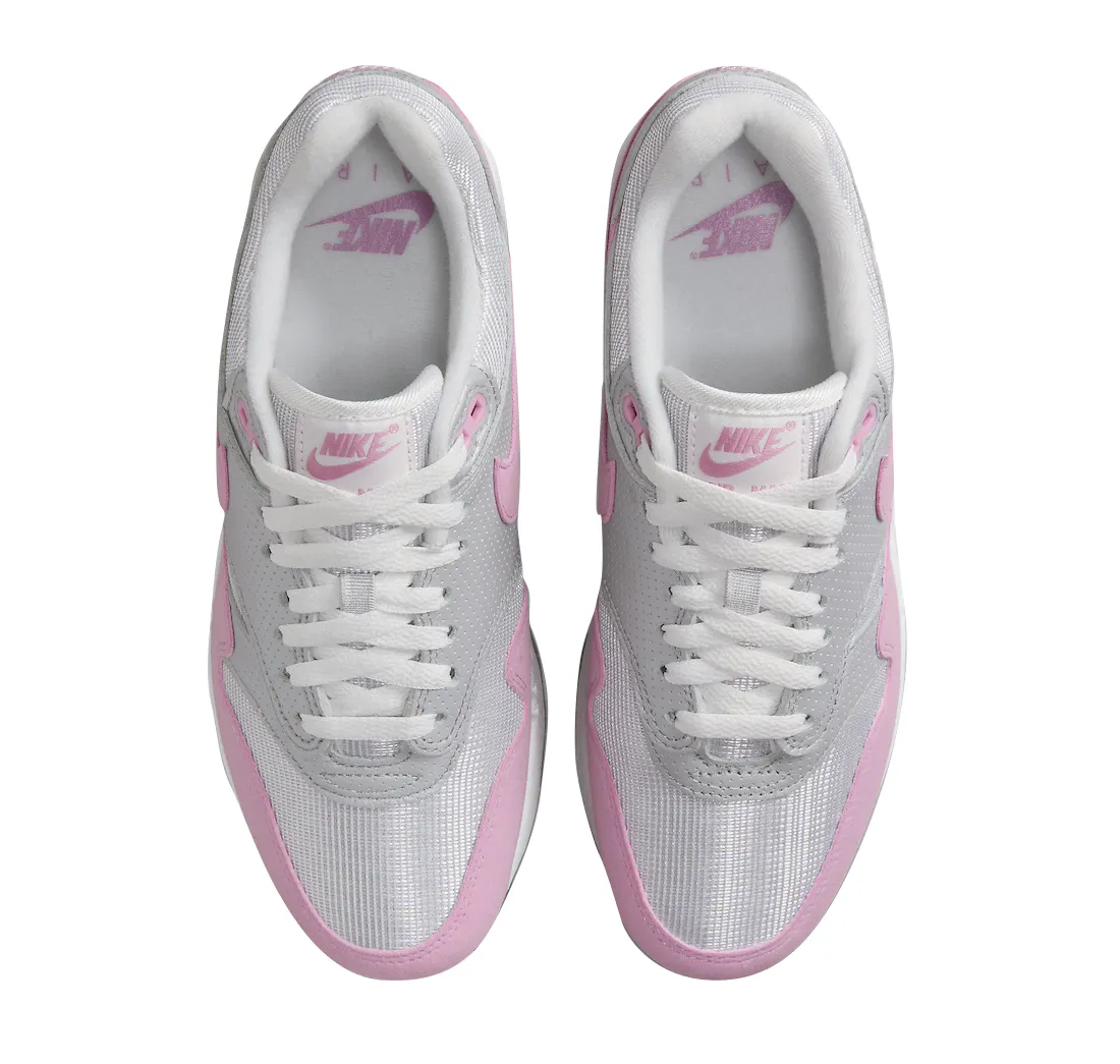 Nike WMNS Air Max 1 87 Metallic Platinum Pink Rise 2