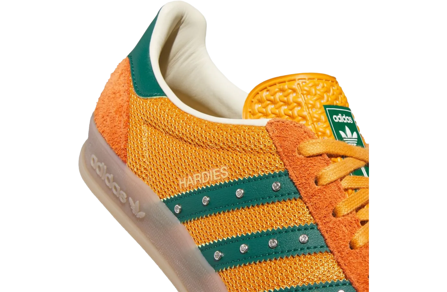 adidas gazelle indoor rust orange core green 0