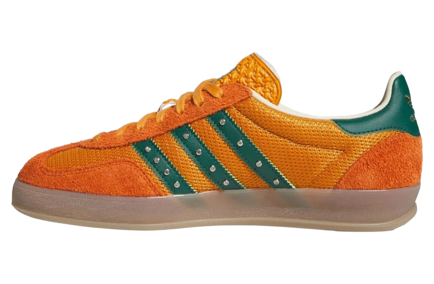 adidas gazelle indoor rust orange core green 3