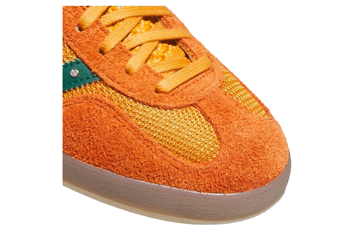 adidas gazelle indoor rust orange core green 6