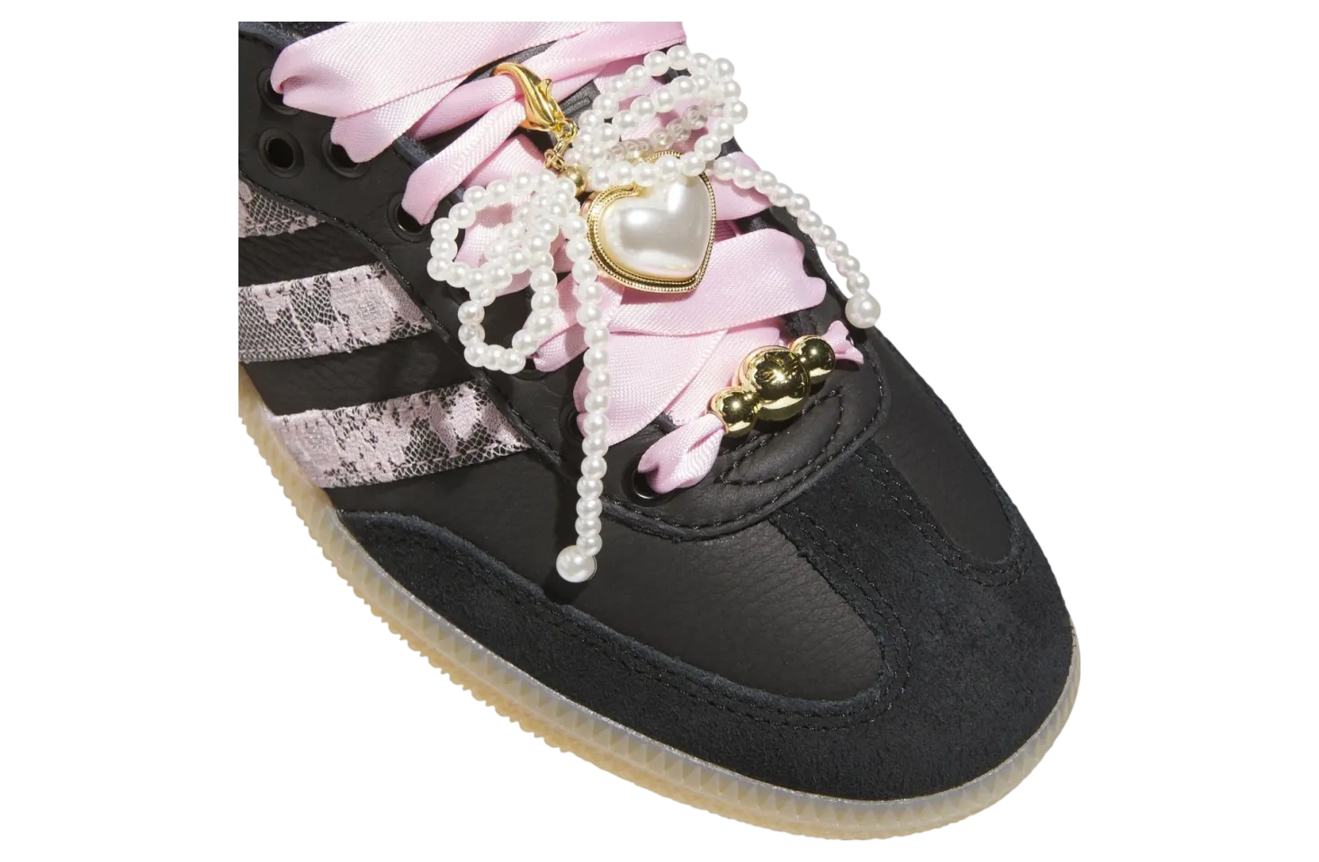adidas samba lt lace pearls core black clear pink 3