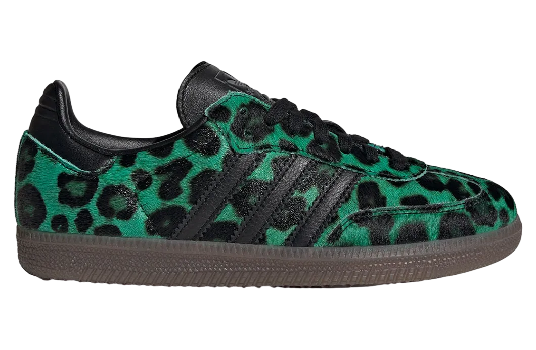 adidas samba semi screaming green core black 0