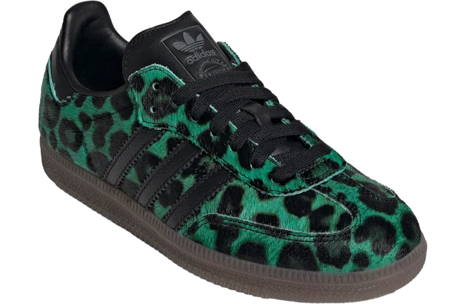 adidas samba semi screaming green core black 3