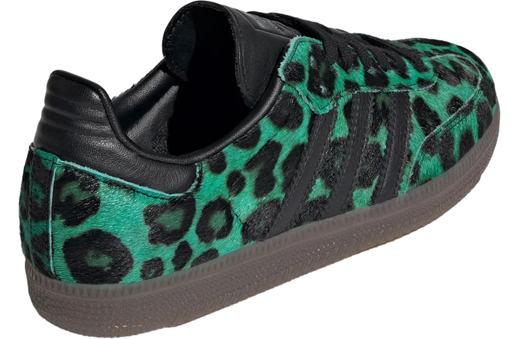 adidas samba semi screaming green core black 4