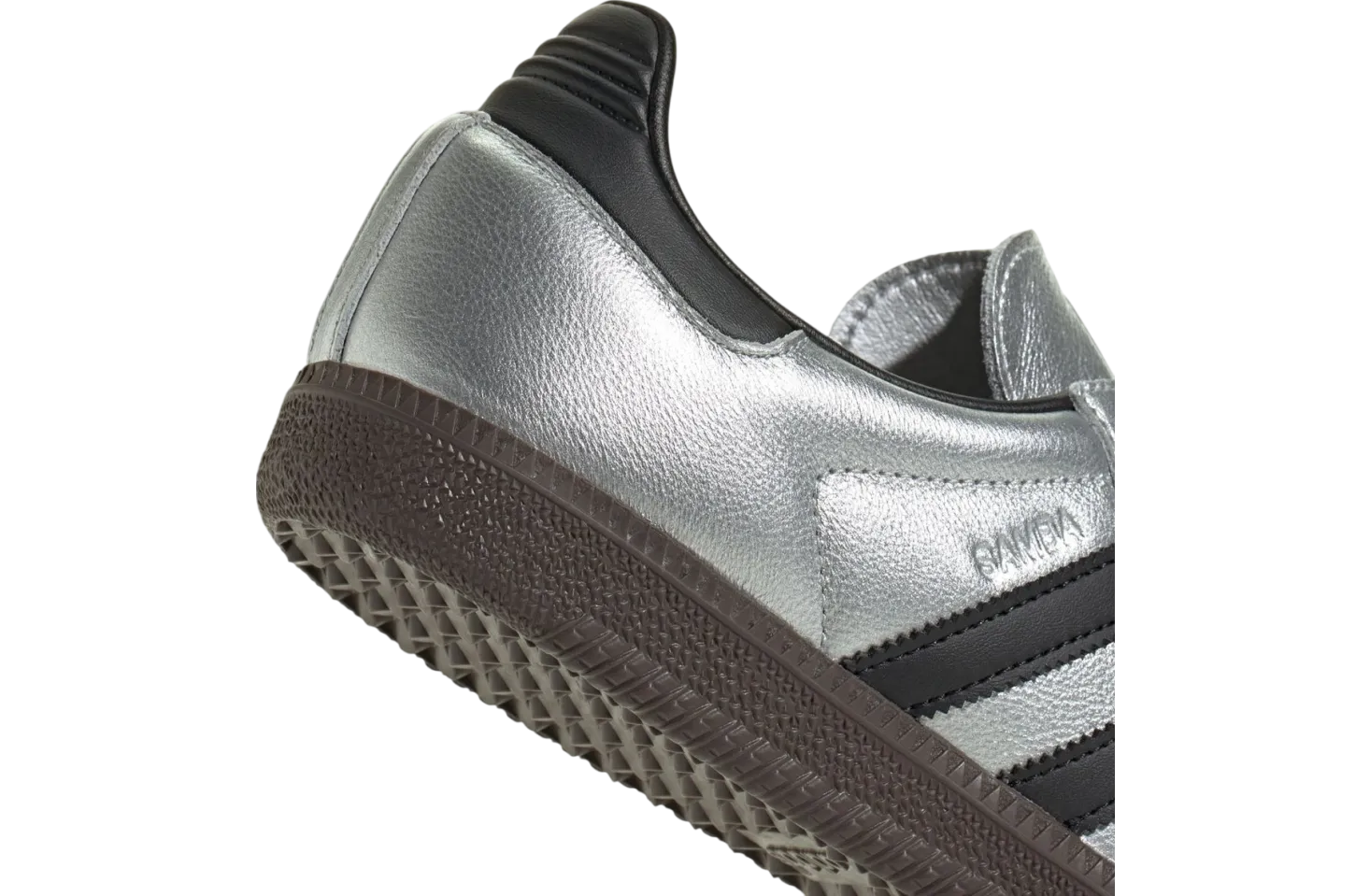 adidas samba silver metallic core black 5