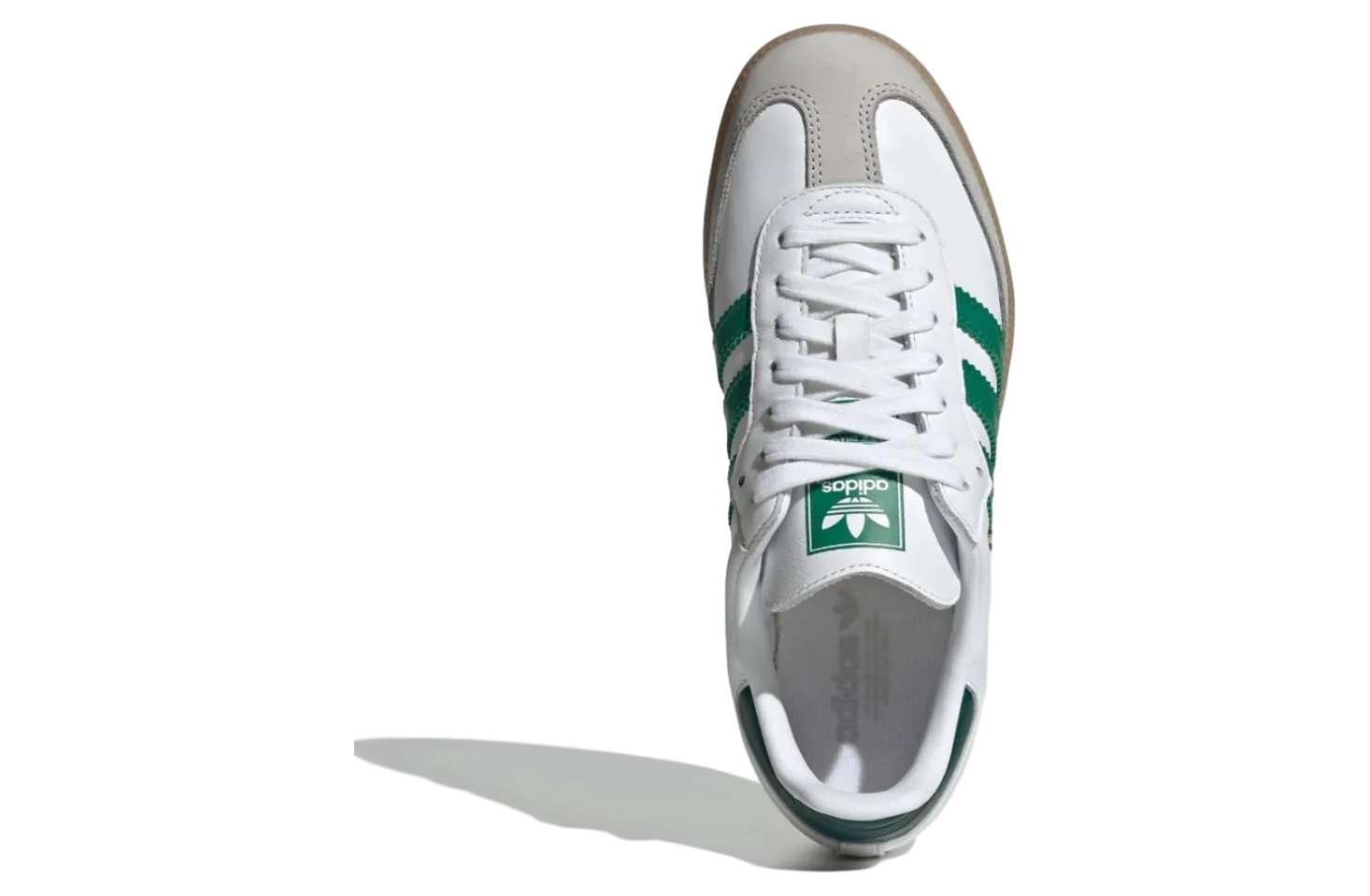 adidas samba white bright green 4