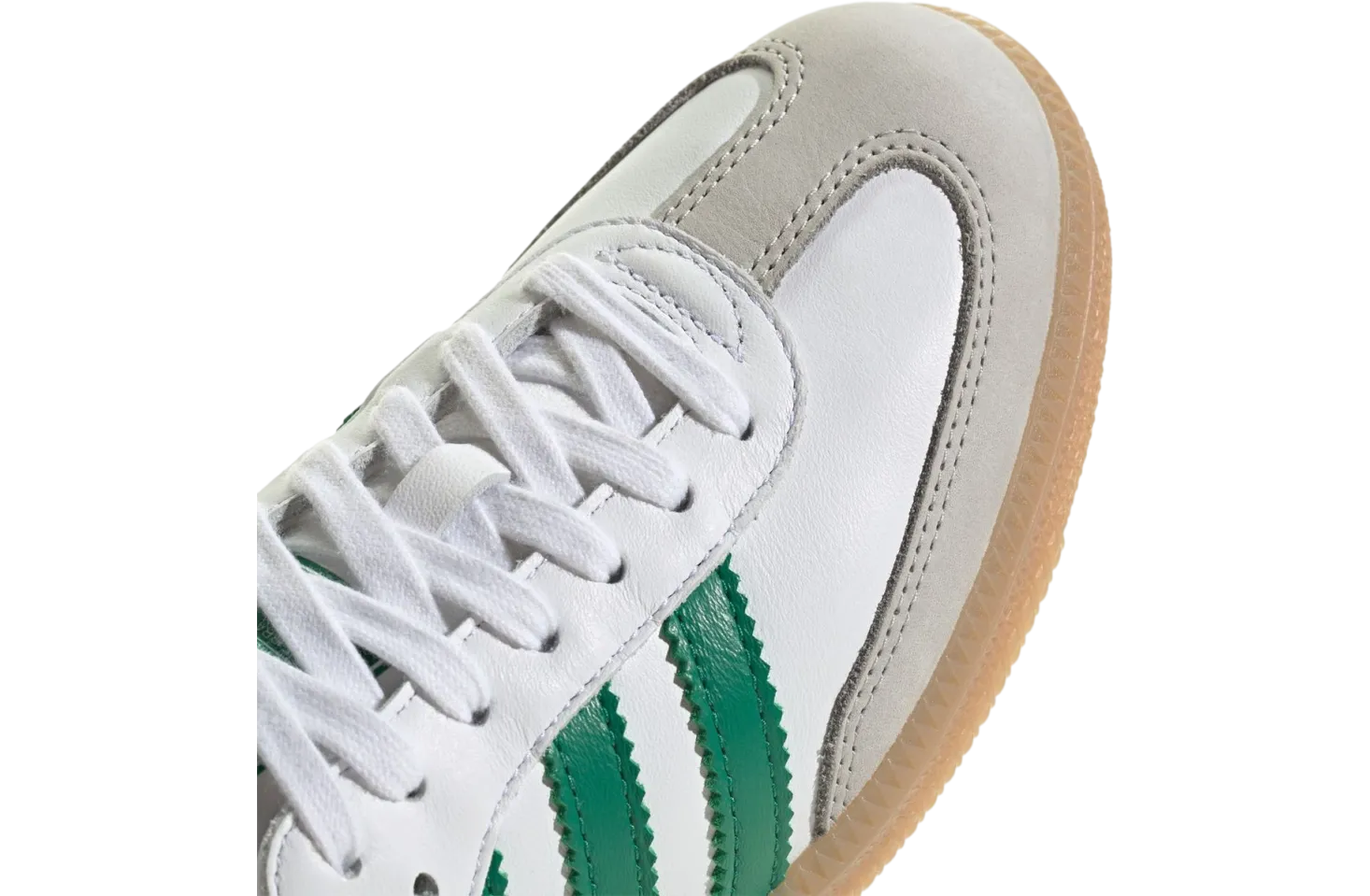 adidas samba white bright green 6