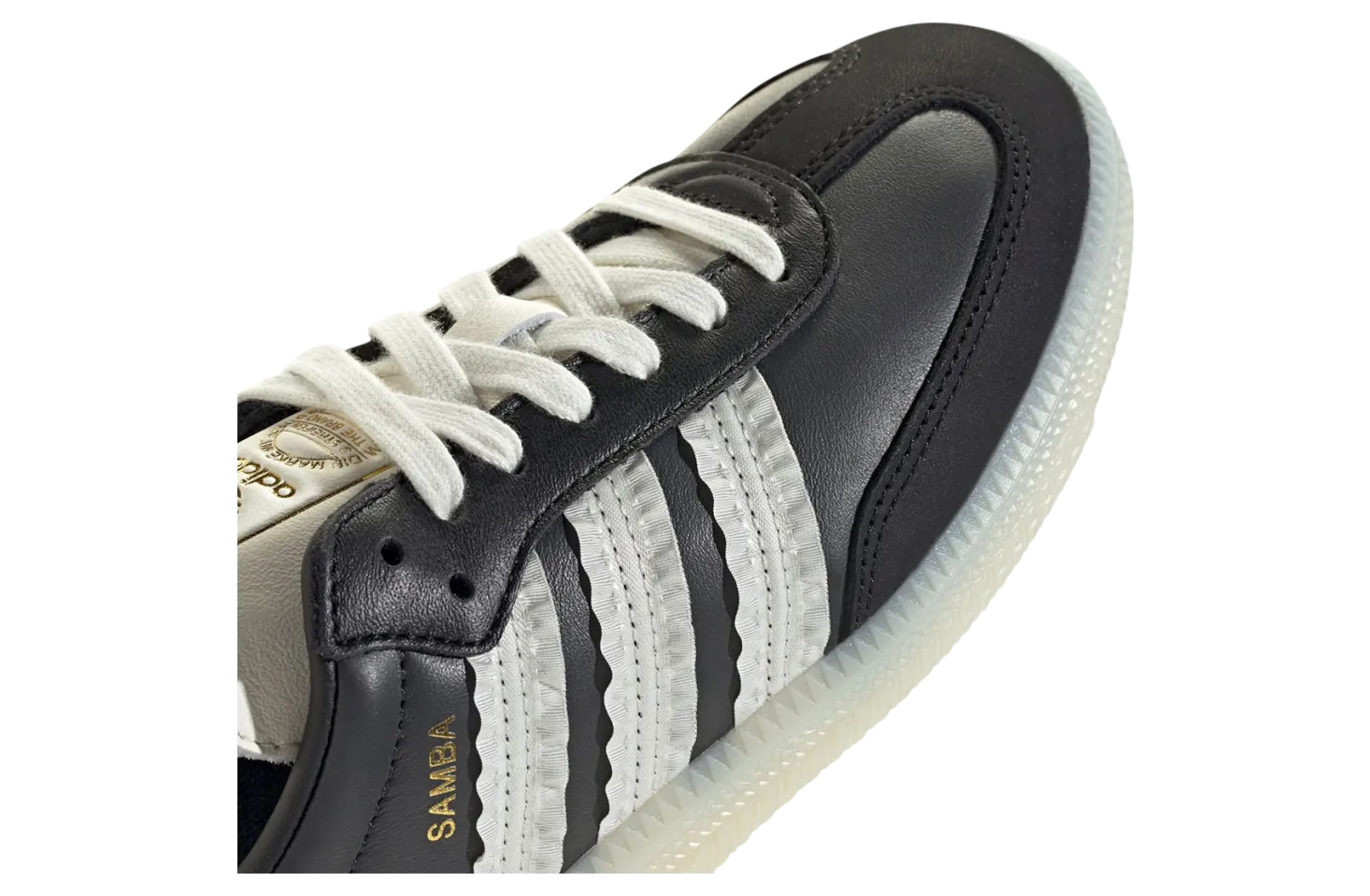 adidas samba wmns ruffle stripes black white 2