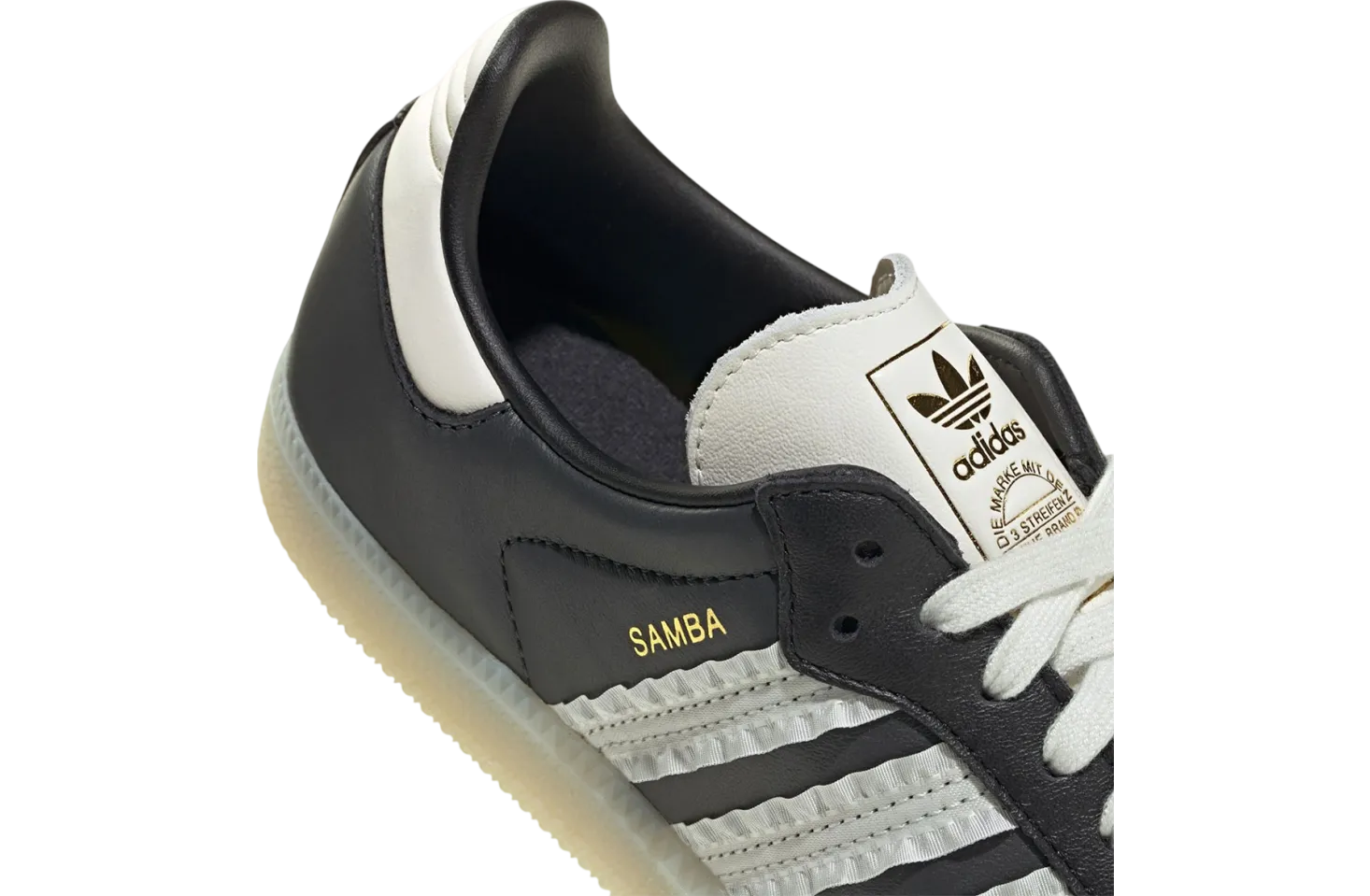 adidas samba wmns ruffle stripes black white 3