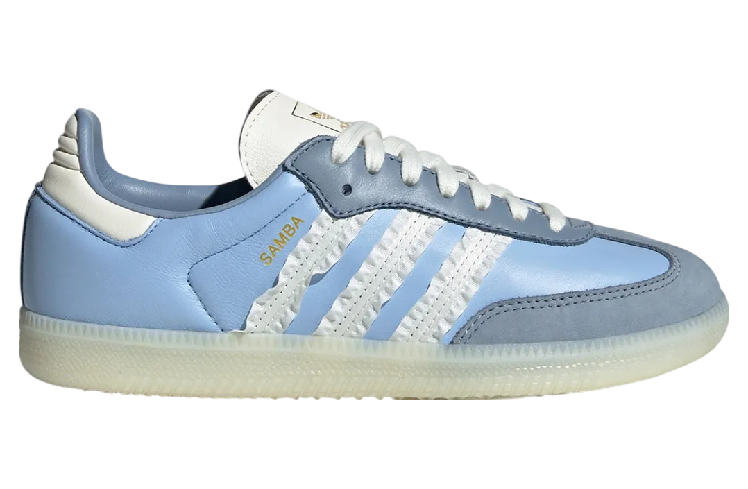adidas samba wmns ruffle stripes blue white
