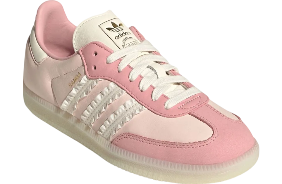 adidas samba wmns ruffle stripes pink white 0