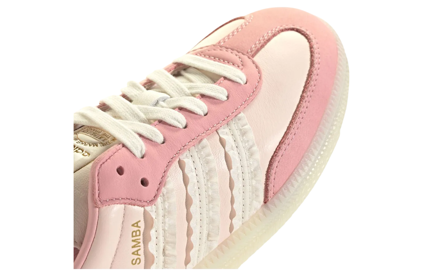 adidas samba wmns ruffle stripes pink white 3