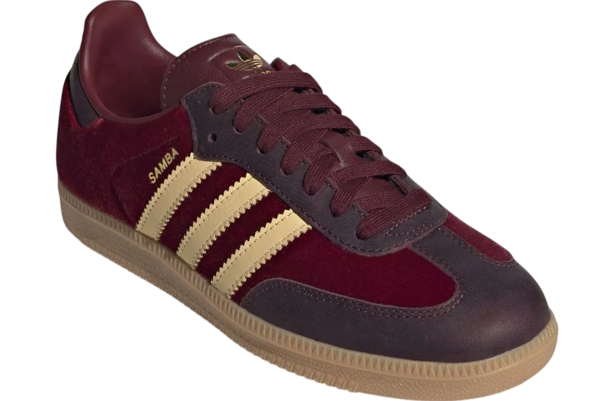 adidas samba wmns sharp red maroon 1