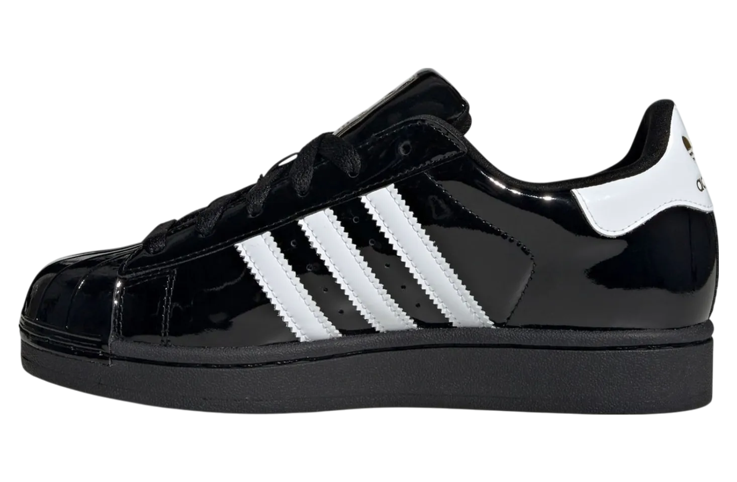 adidas superstar black patent leather 2