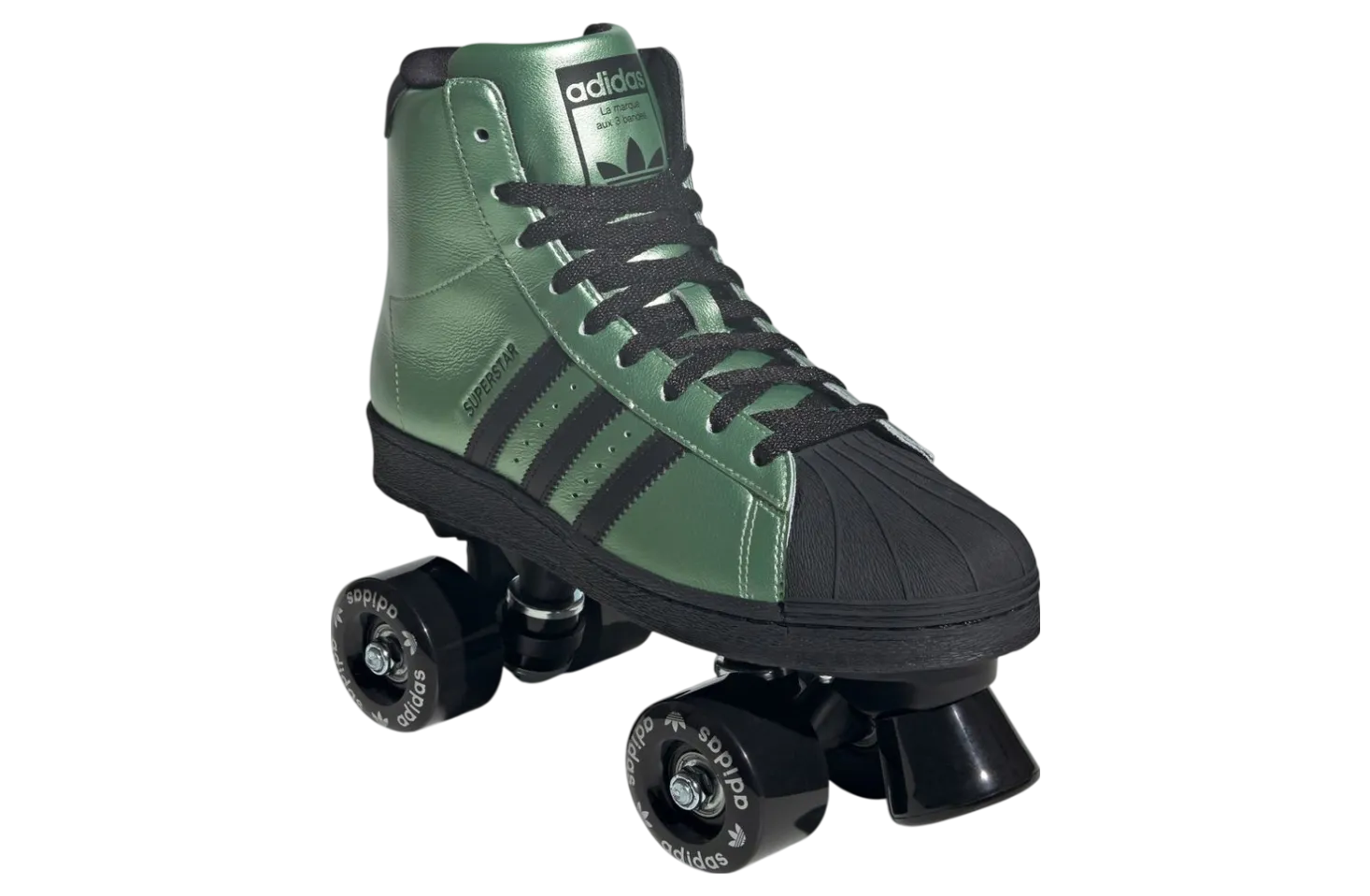adidas superstar roller skate metallic green 0