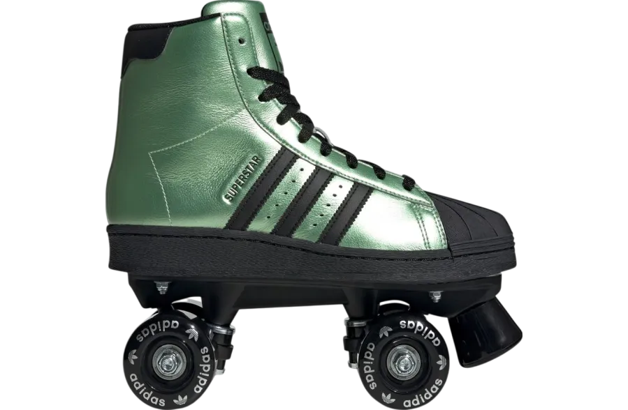 adidas superstar roller skate metallic green