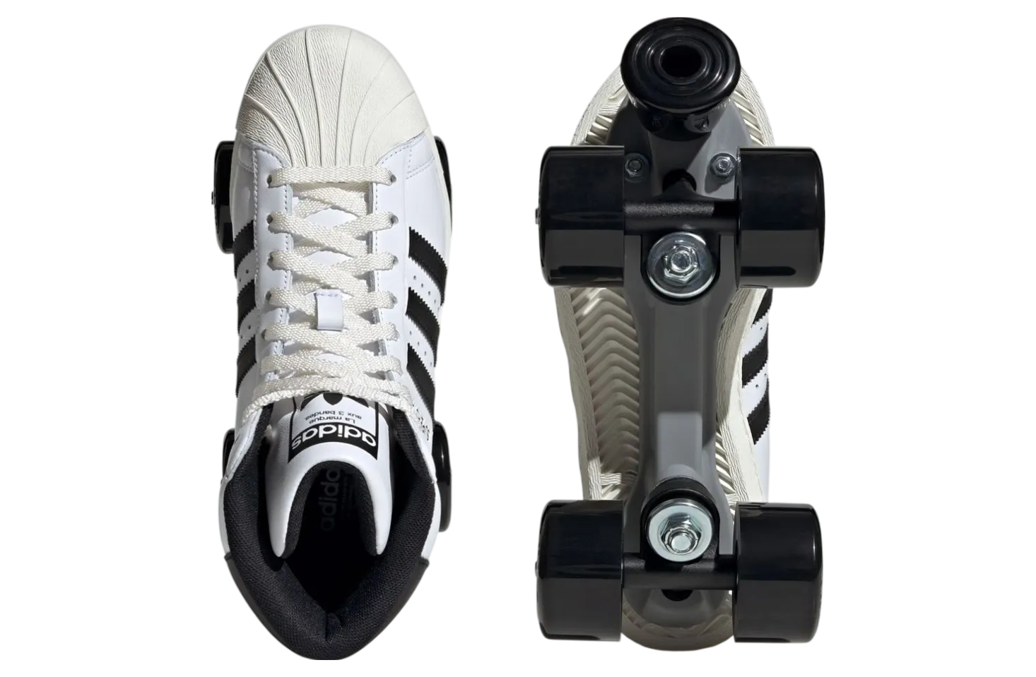 adidas superstar rollerskate white black 3