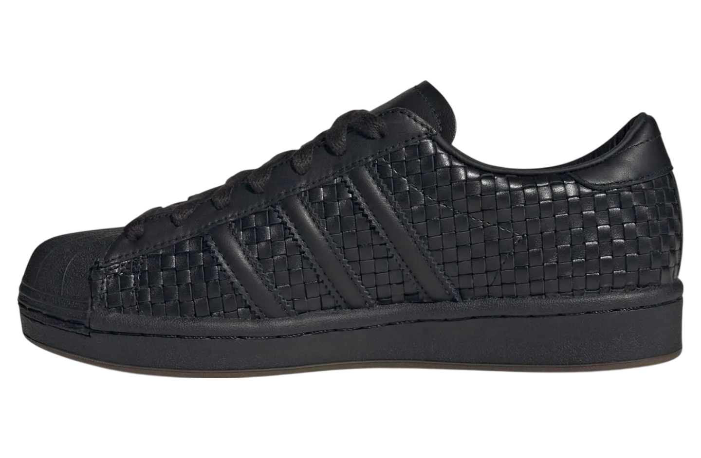 adidas superstar vintage black woven leather 1