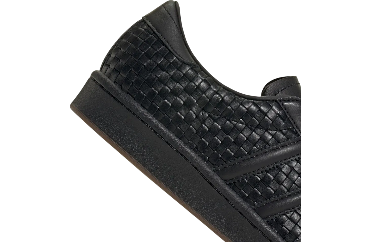 adidas superstar vintage black woven leather 5