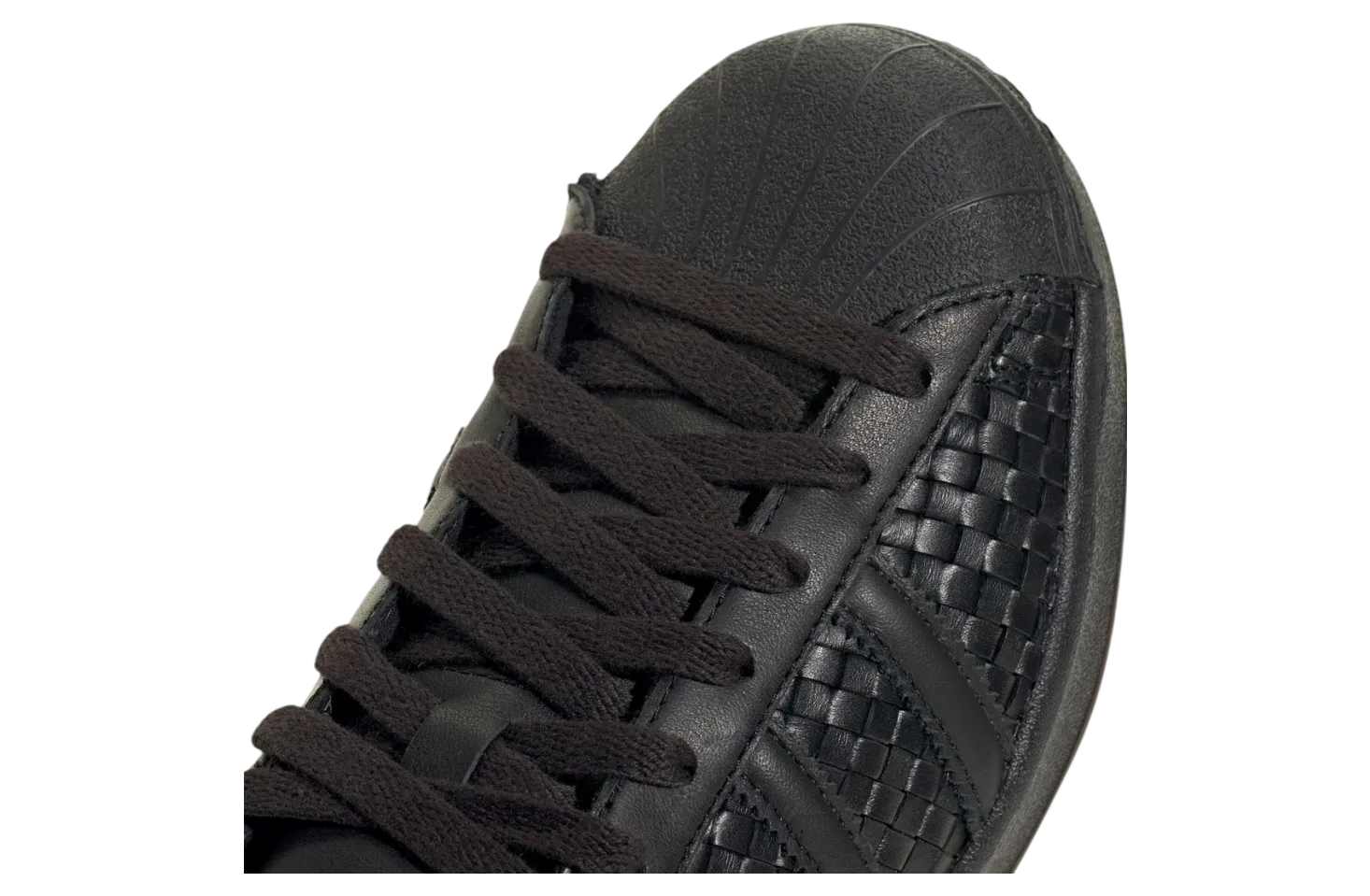 adidas superstar vintage black woven leather 6