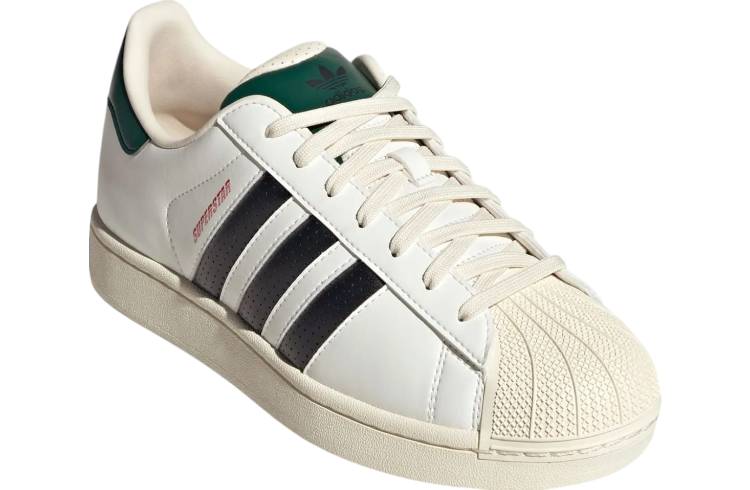 adidas superstar white black green 0