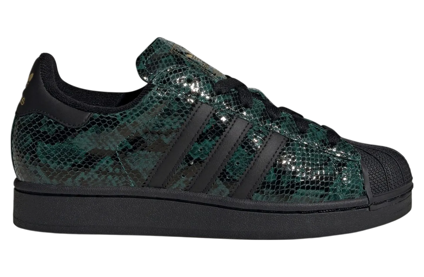 adidas superstars 2 wmns core green core black