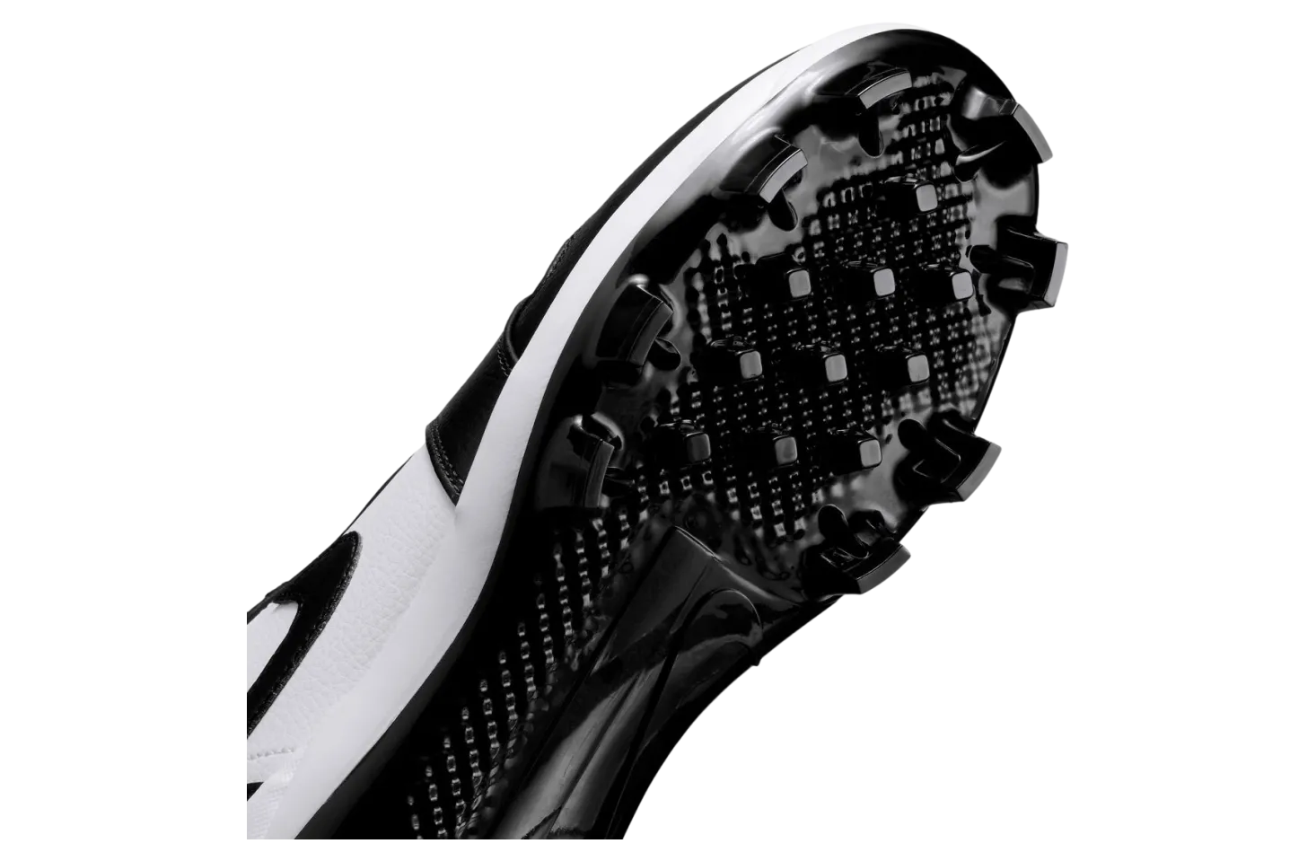 air jordan 1 cleats black white black 5