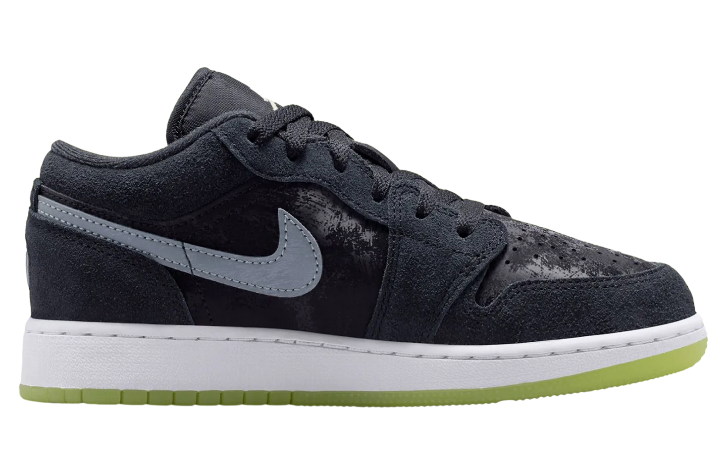 air jordan 1 low black barely volt 1