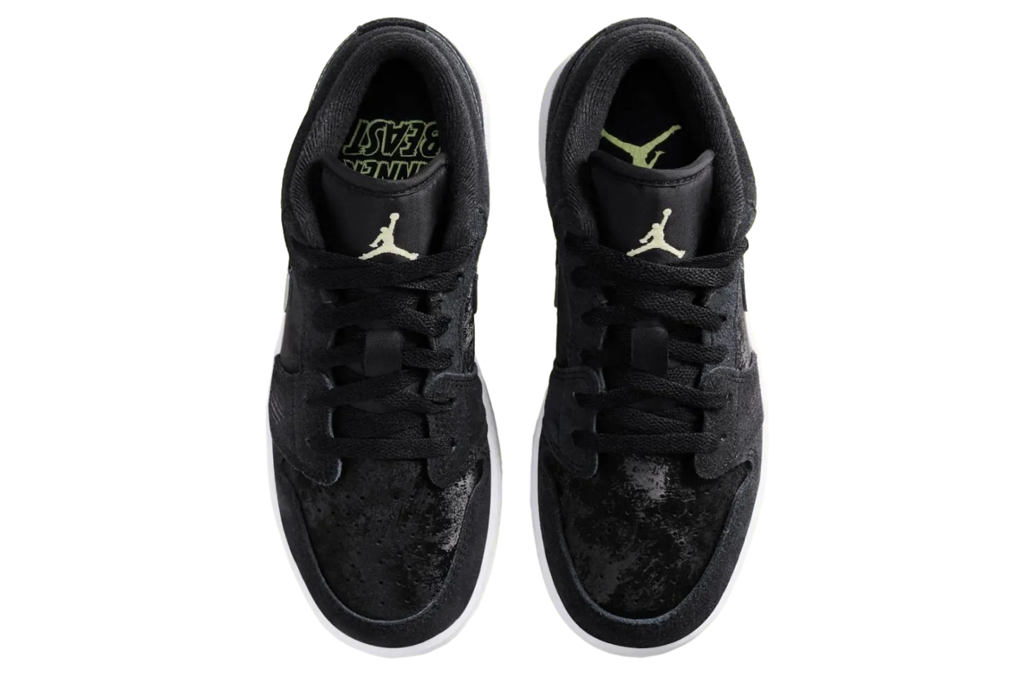 air jordan 1 low black barely volt 2
