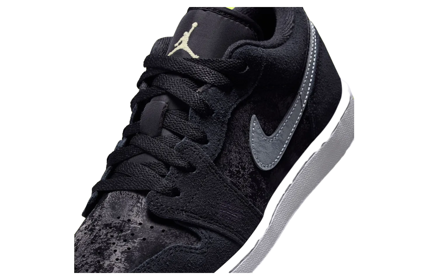 air jordan 1 low black barely volt 5