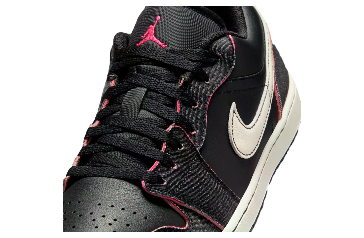 air jordan 1 low black racer pink 5