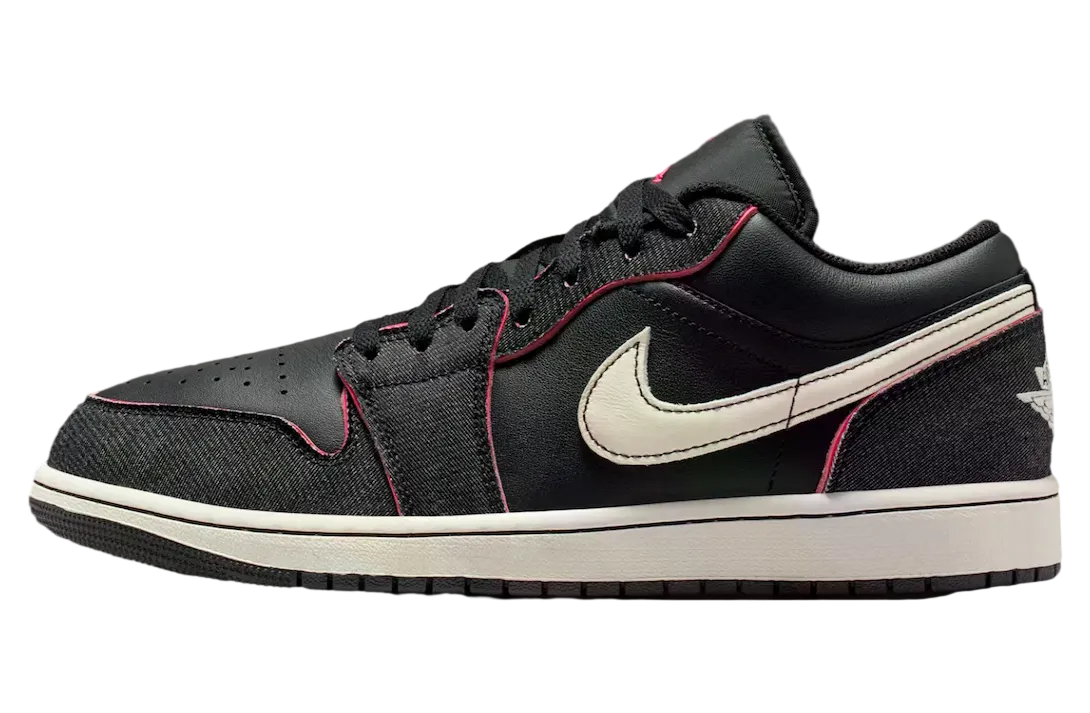 air jordan 1 low black racer pink