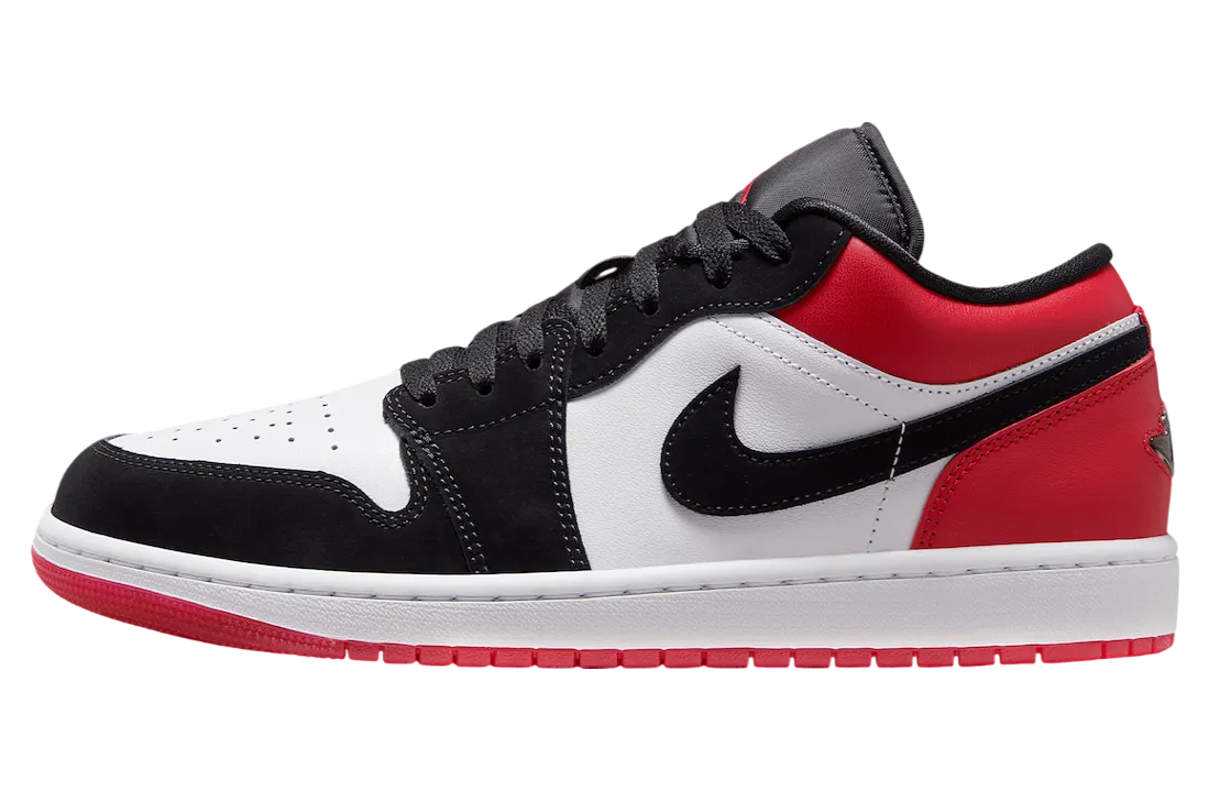 air jordan 1 low black toe 2025