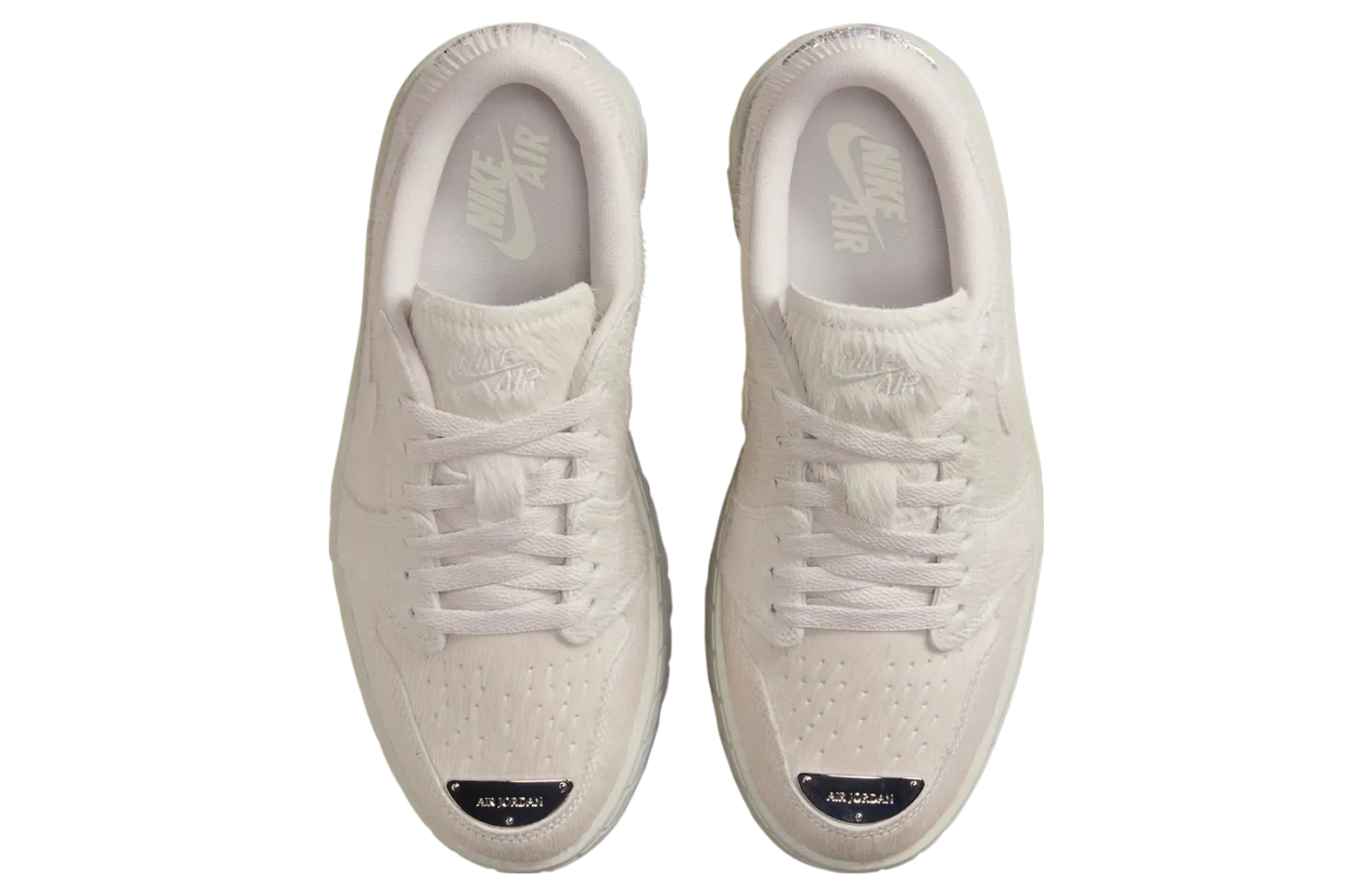 air jordan 1 low brooklyn light bone metallic silver 1