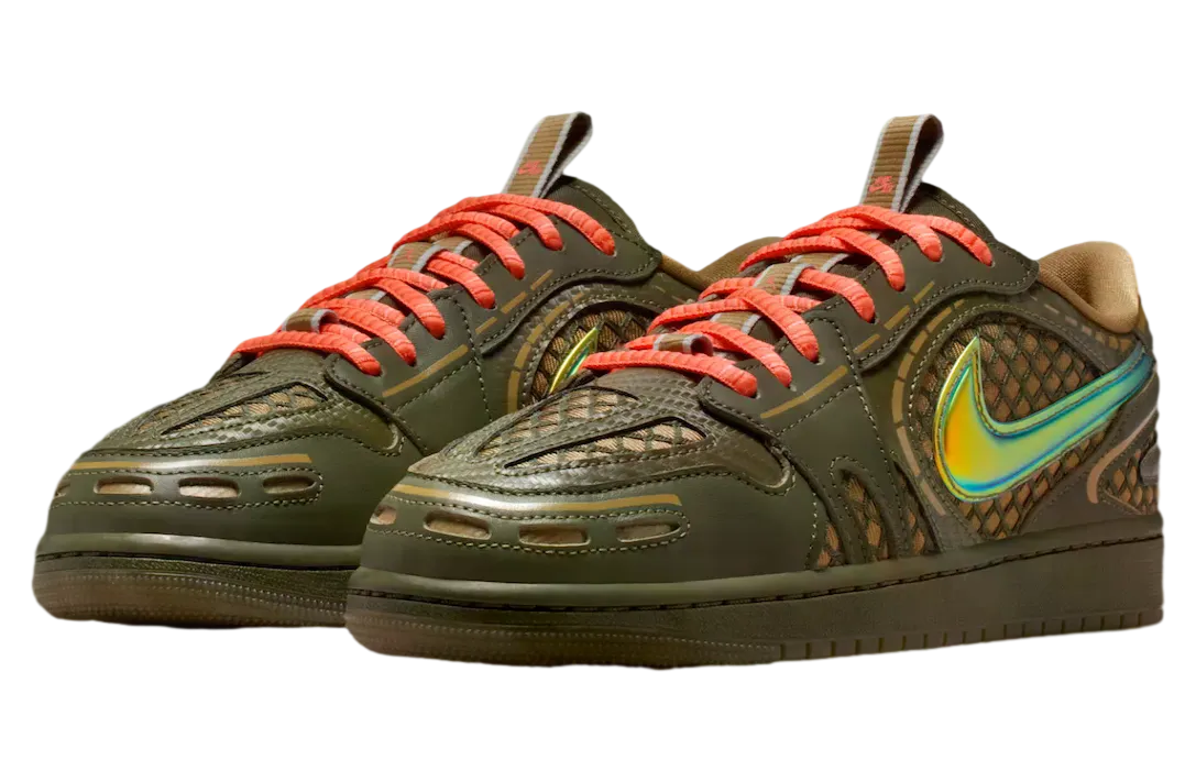 air jordan 1 low brown kelp light wild mango 0