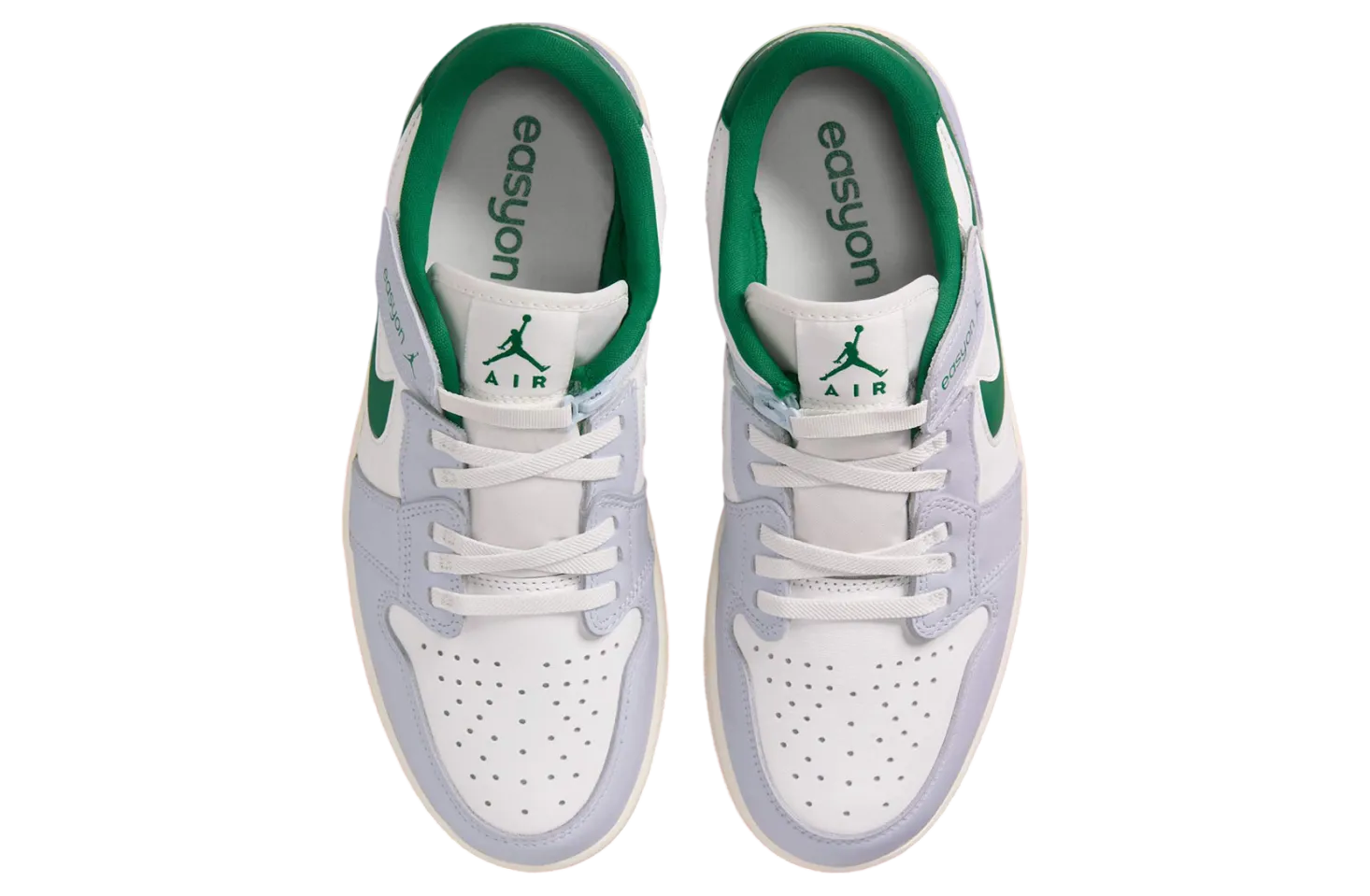 air jordan 1 low easyon grey green 2
