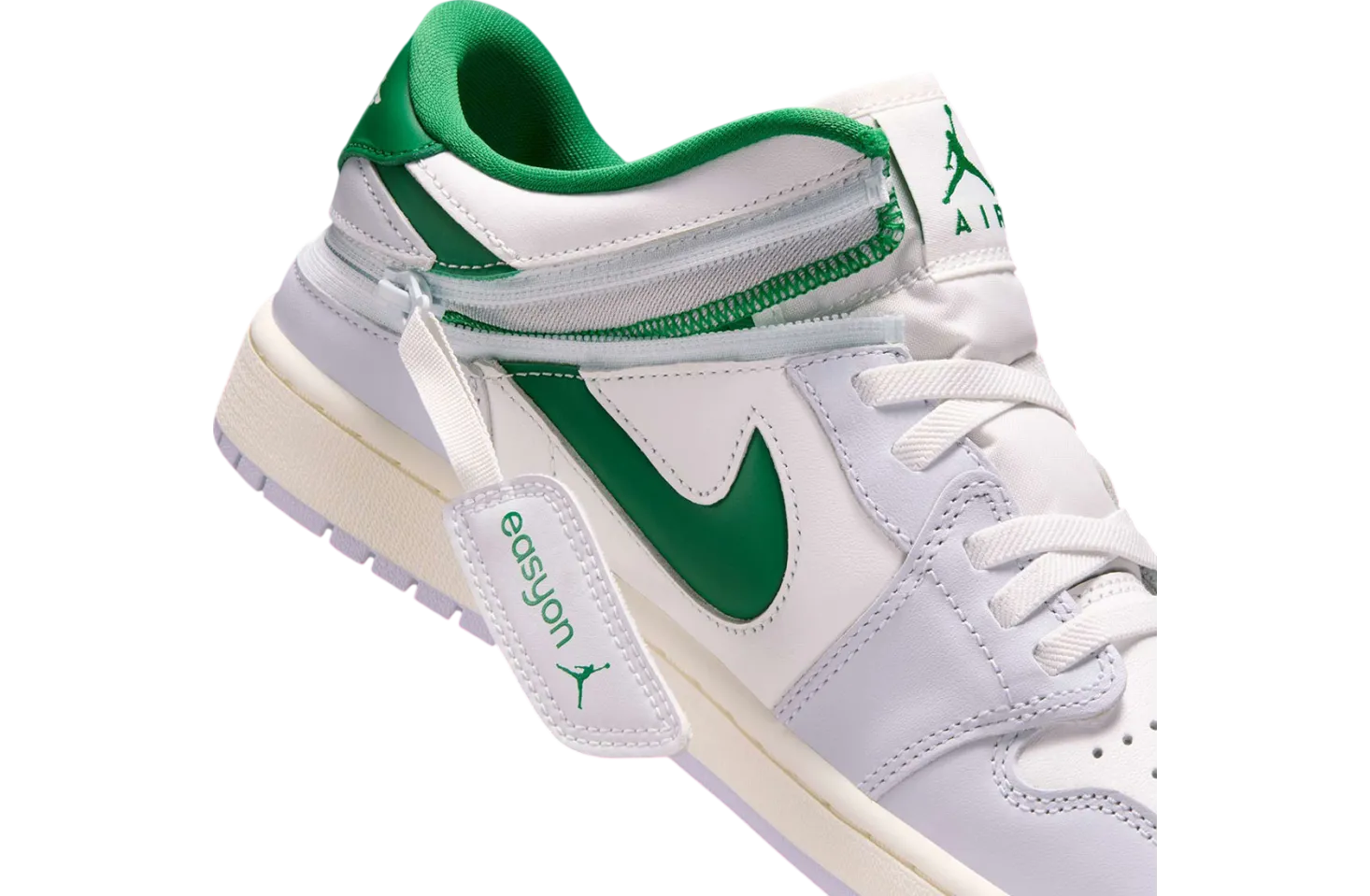 air jordan 1 low easyon grey green 5