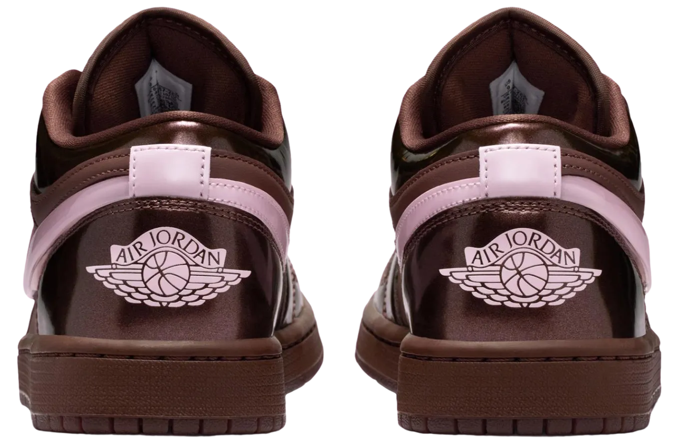 air jordan 1 low light chocolate pink foam 4