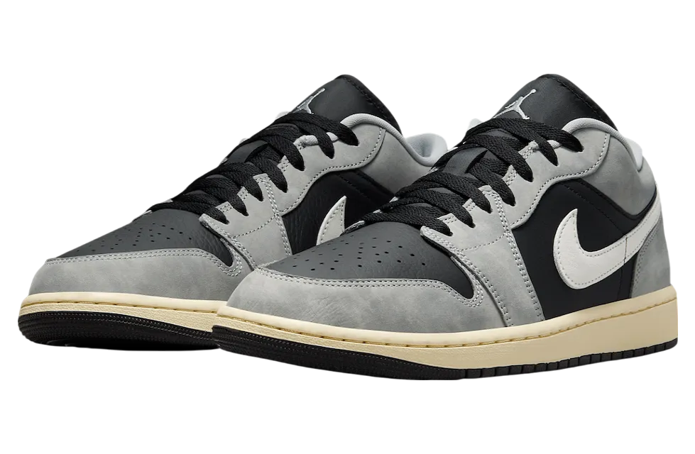 air jordan 1 low light smoke grey white 0