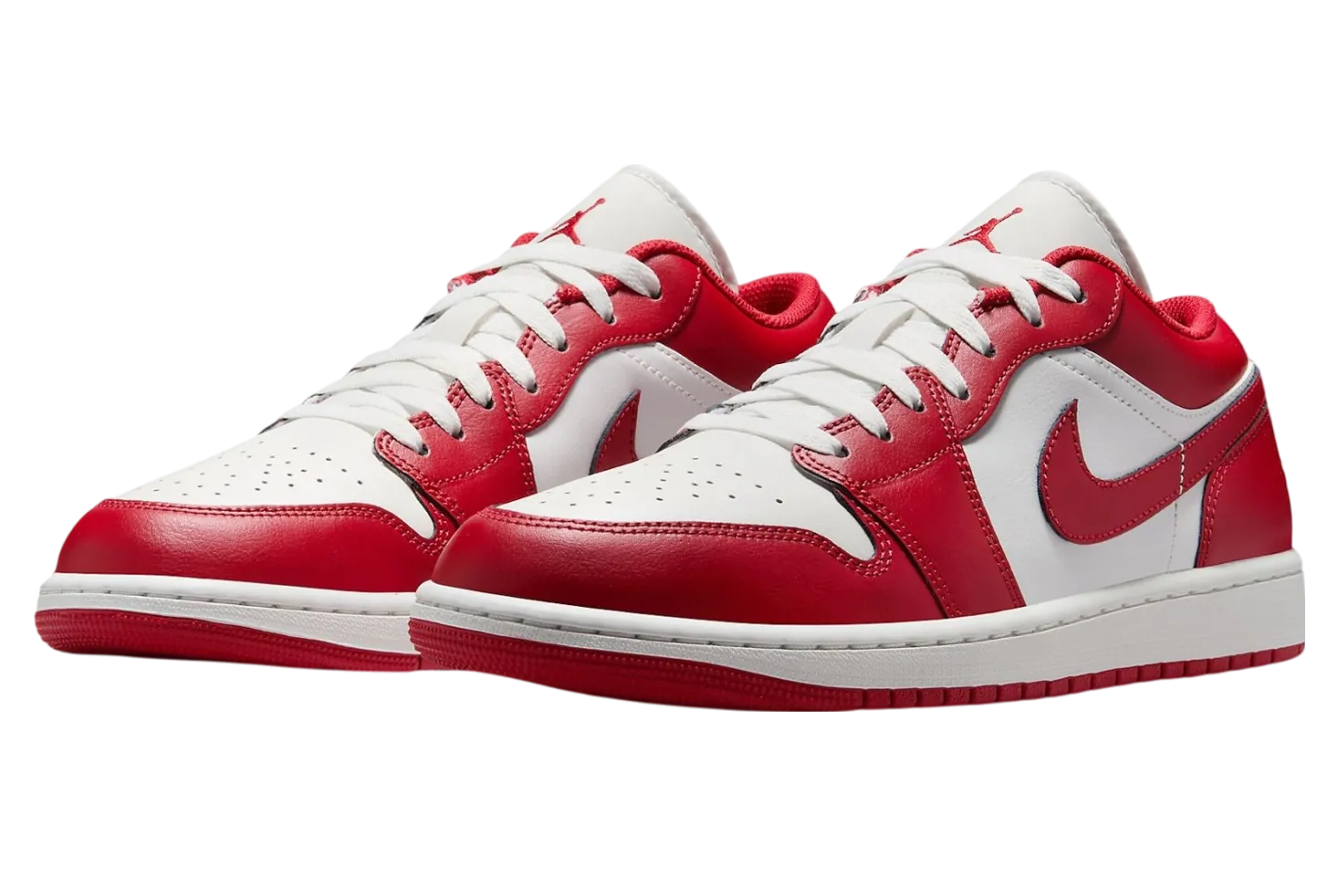 air jordan 1 low red white 0