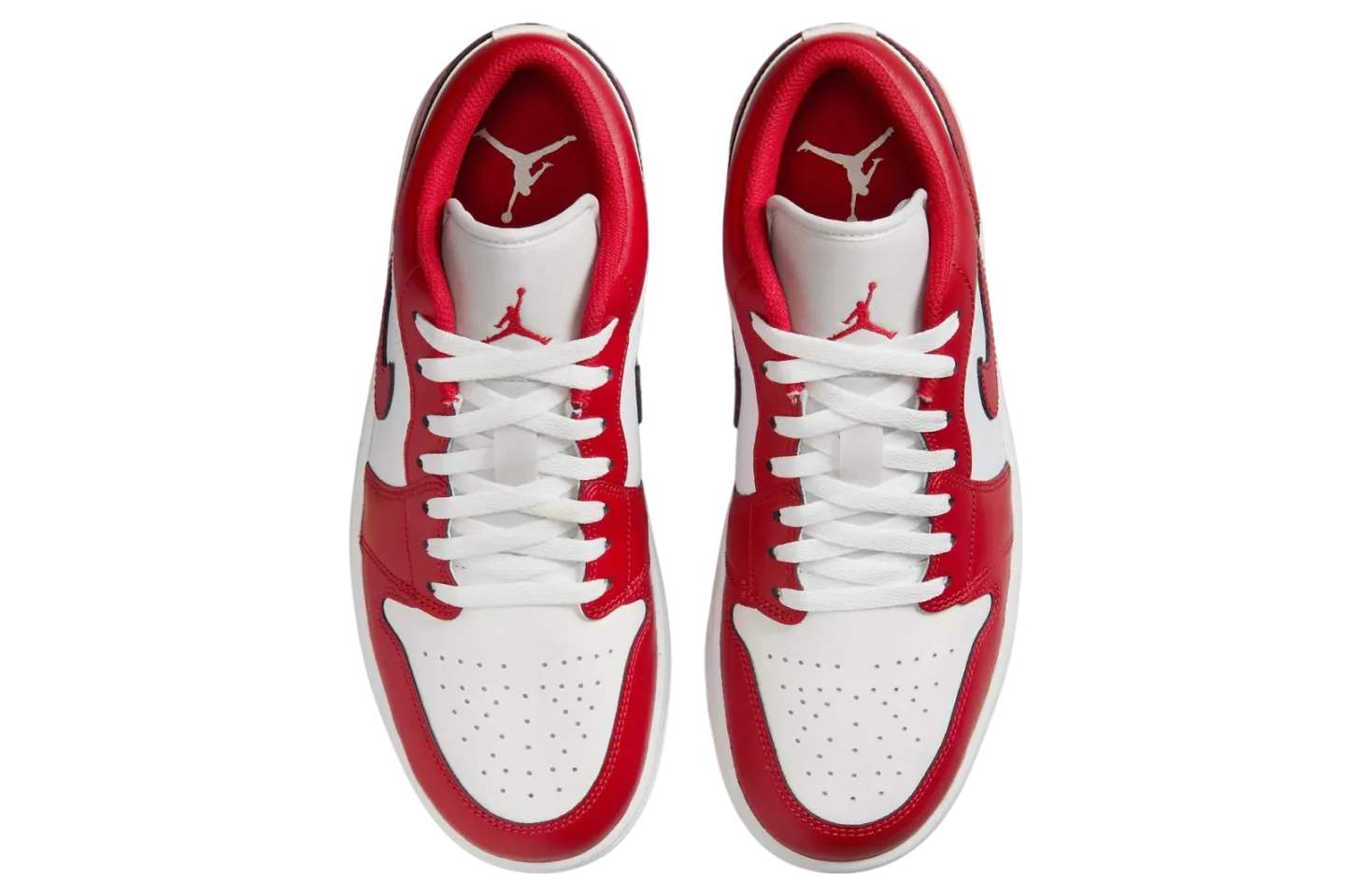air jordan 1 low red white 2