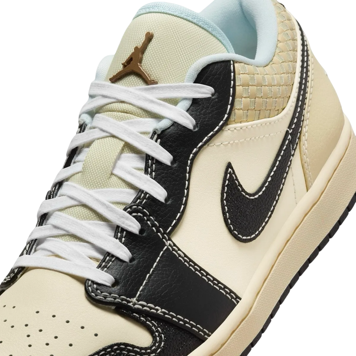 air jordan 1 low se coconut milk black 5