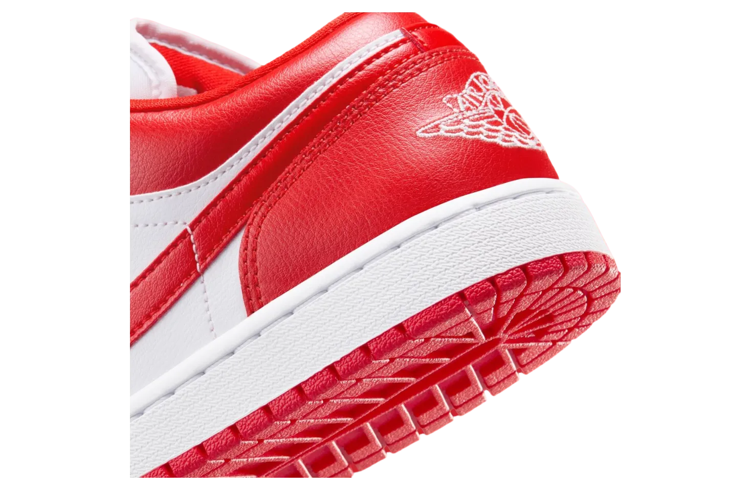 air jordan 1 low white chile red 5