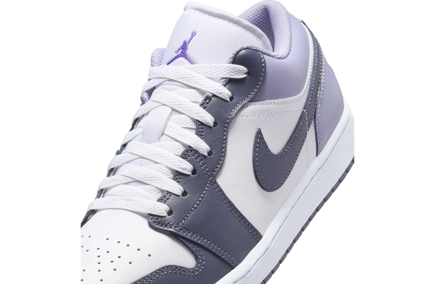 air jordan 1 low white purple 6